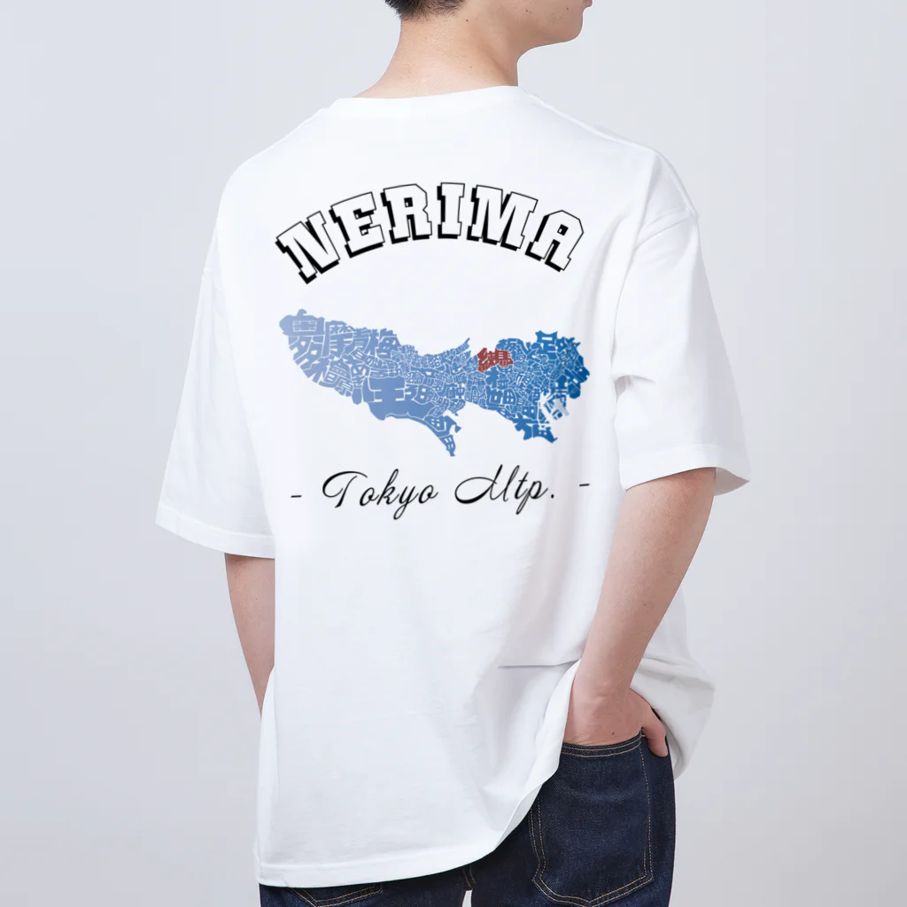 Yanagiya KosanjiのText Map Tokyo, Nerimania Oversized T-Shirt