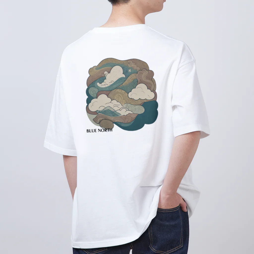 aokitaの【BLUE NORTH】空模様デザイン オーバーサイズTシャツ