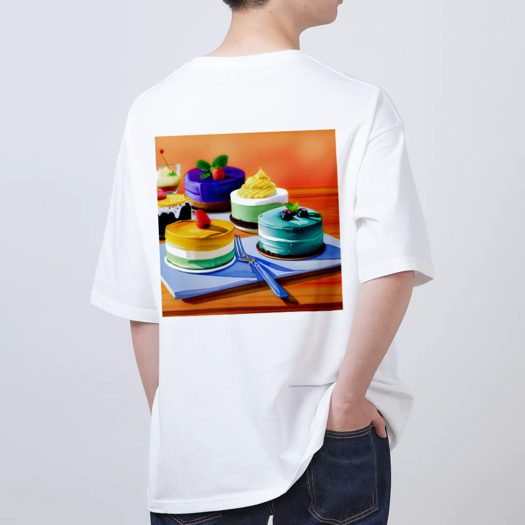 Egao  Creationsの至福のスウィーツ オーバーサイズTシャツ