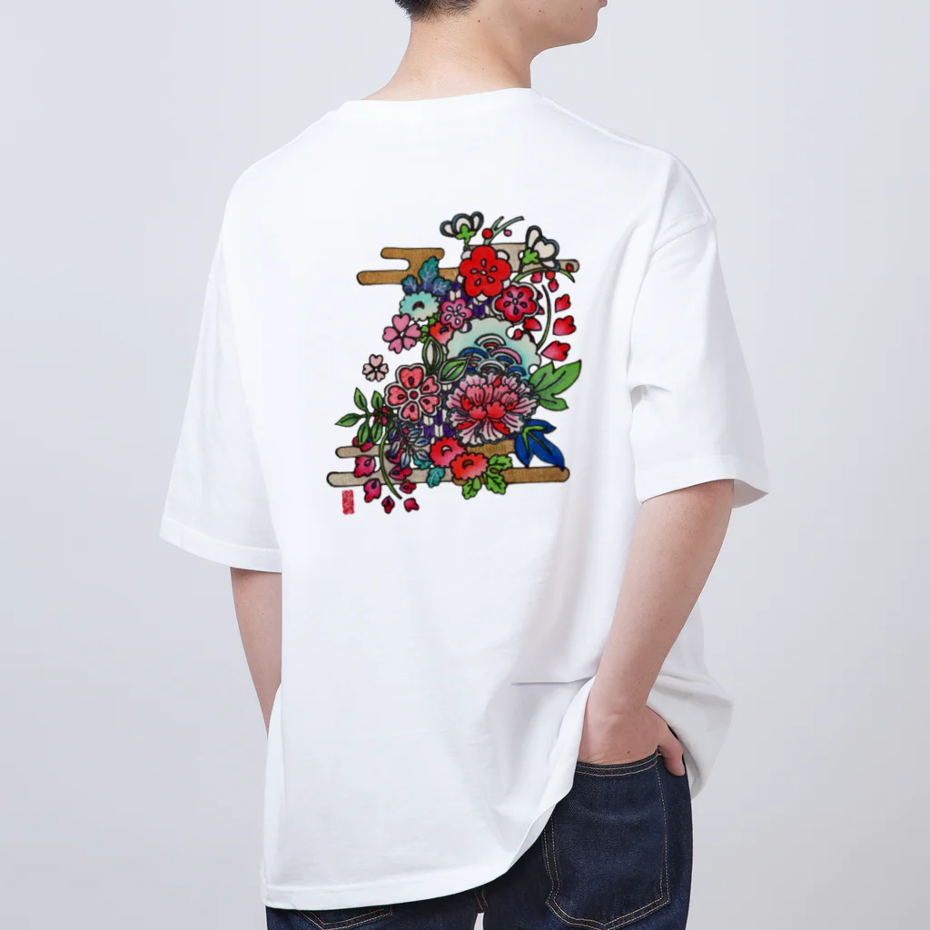 JapaneseArt Yui Shopの咲き誇れ オーバーサイズTシャツ