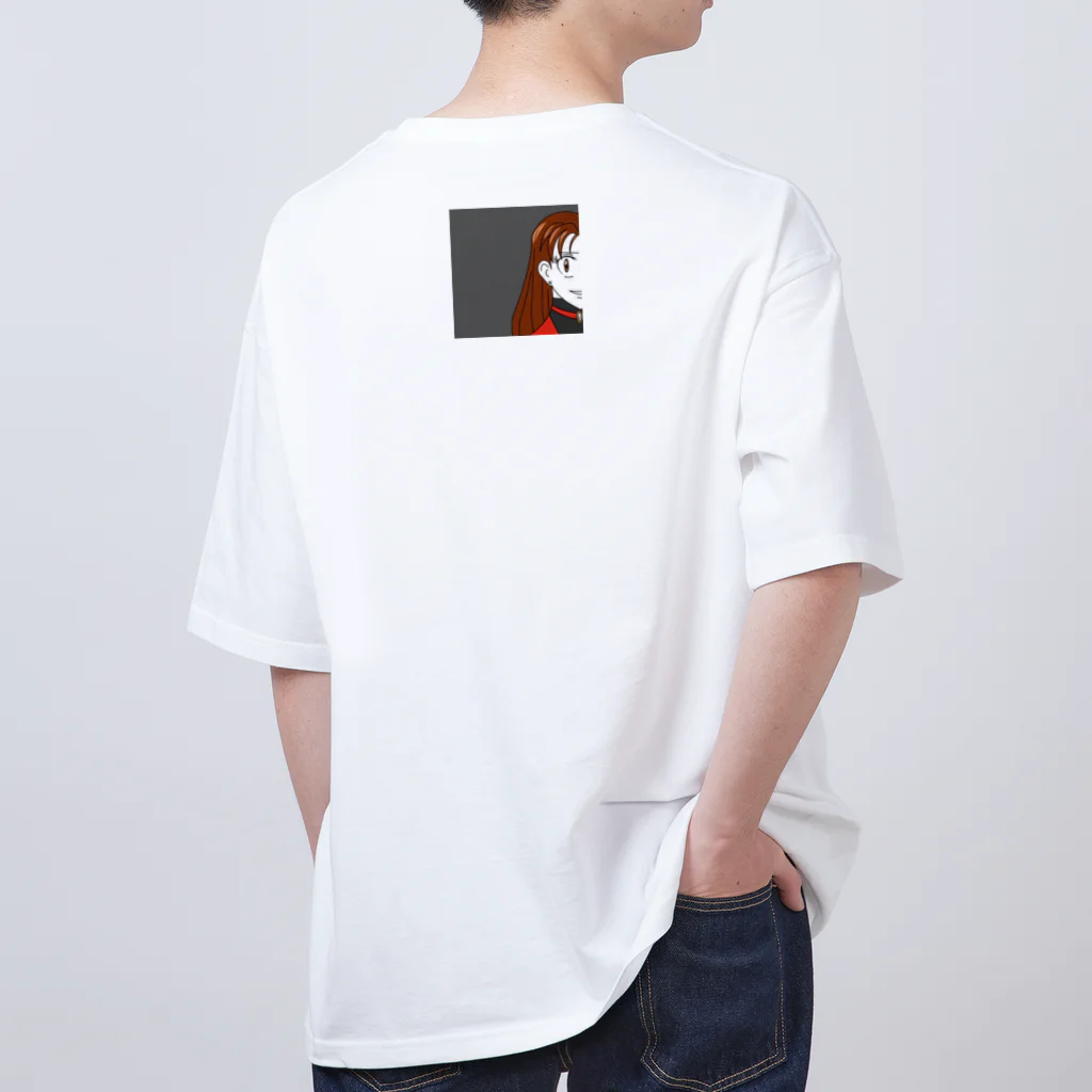 大嶌（おおしま）すずの萬屋の【茜】Tシャツ（立ち絵） Oversized T-Shirt