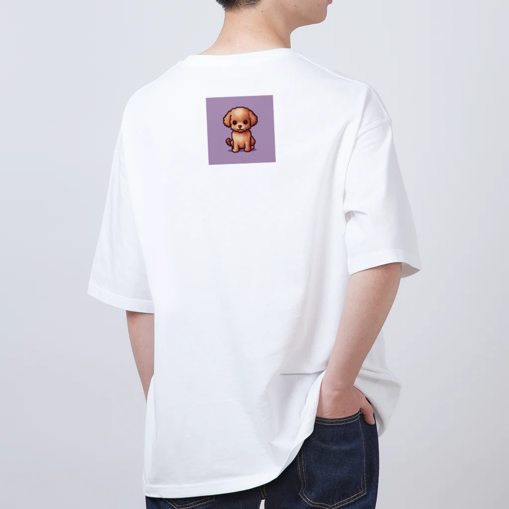 たるほのお店のかわいいトイプードルのピクセルアート Oversized T-Shirt