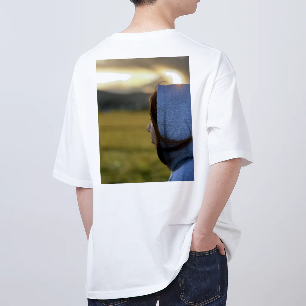 雲の自由座のmorning glory  オーバーサイズTシャツ