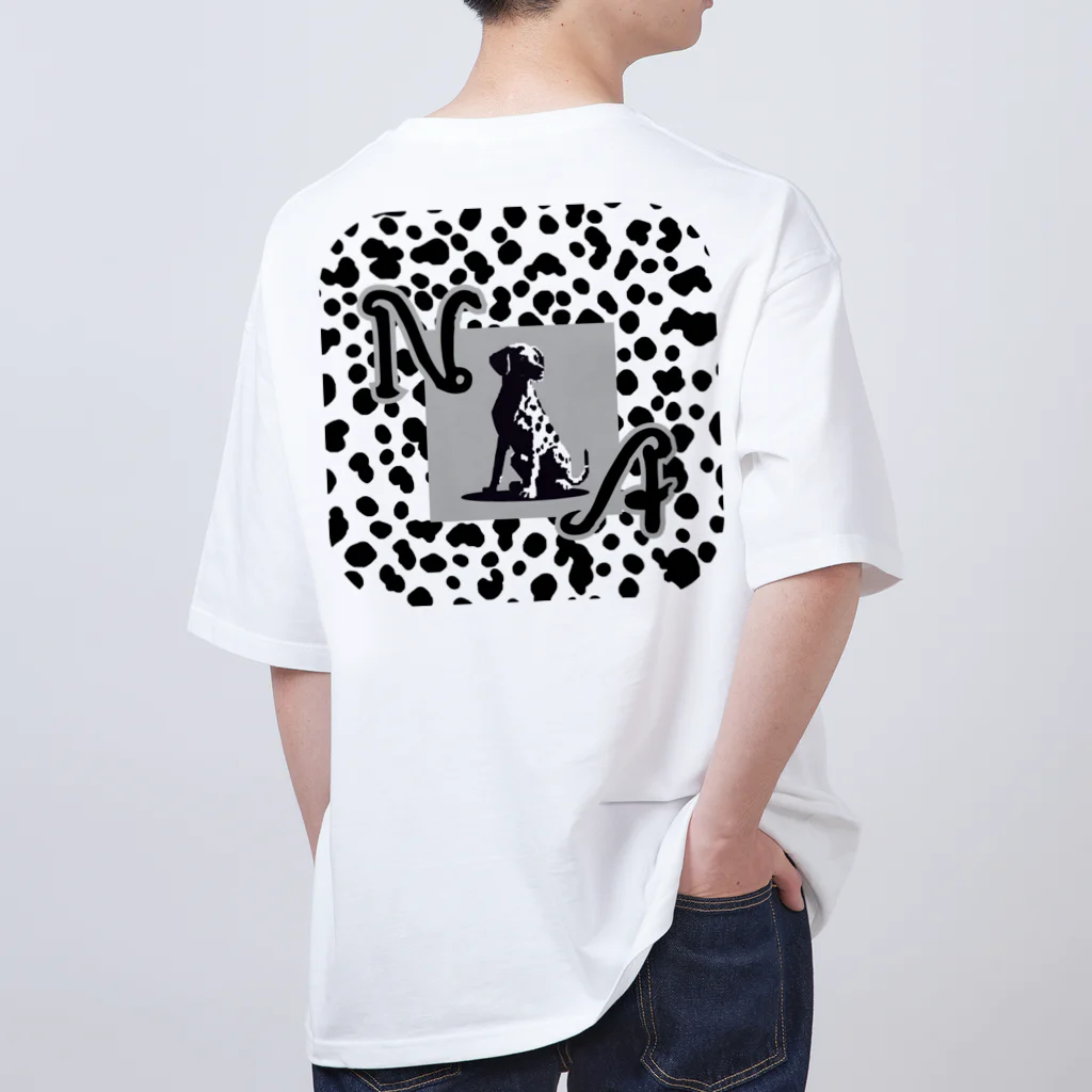 &AIのピクセルアートダルメシアン 5 オーバーサイズTシャツ