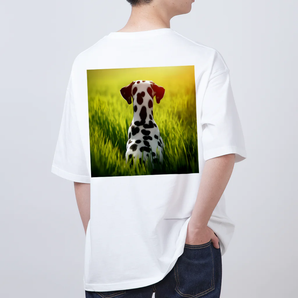 CC-LL (クク・ルル)の【ダルメシアン】フォトリアル オーバーサイズTシャツ