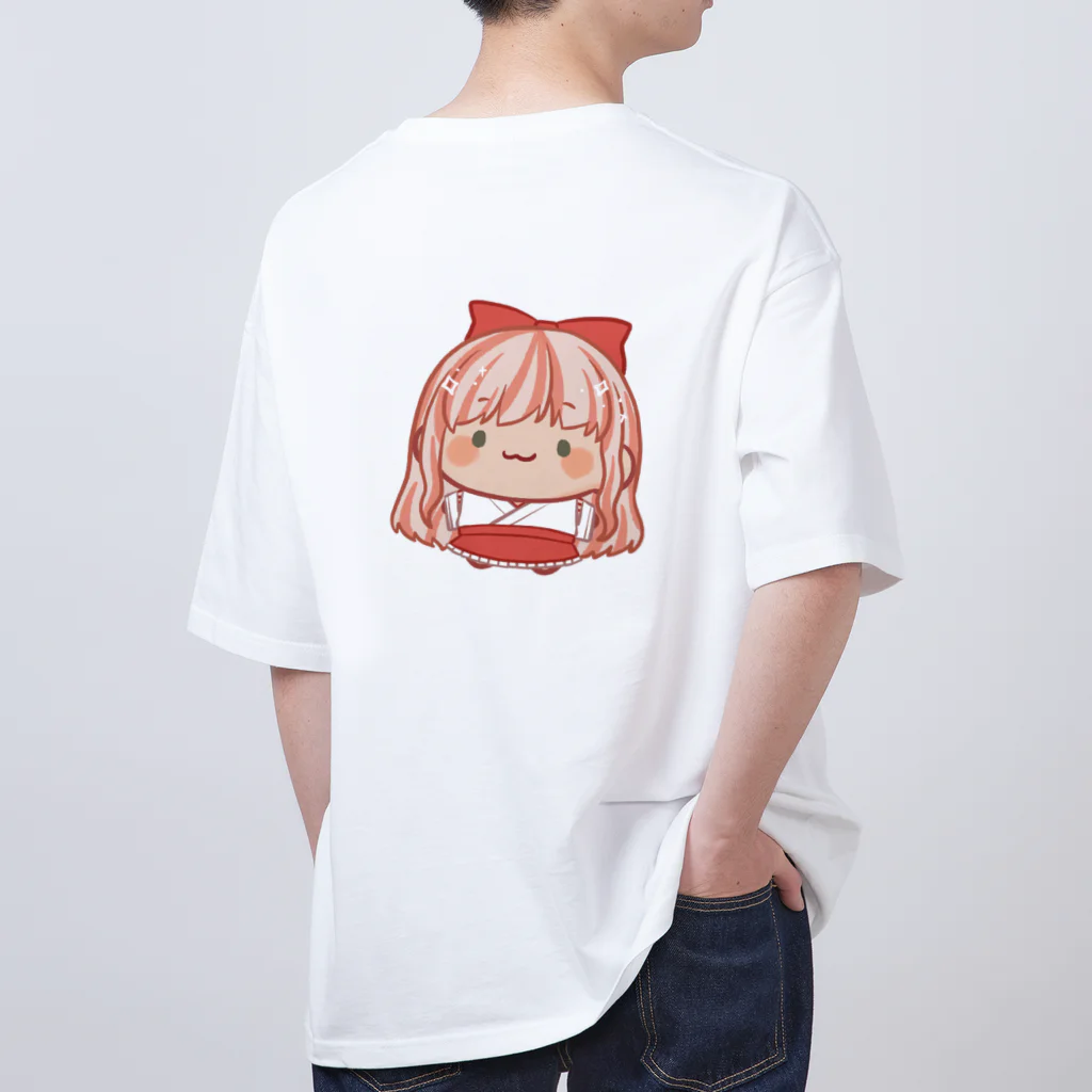 ぷいぷいshopのぷいぷい巫女ちゃん2 オーバーサイズTシャツ