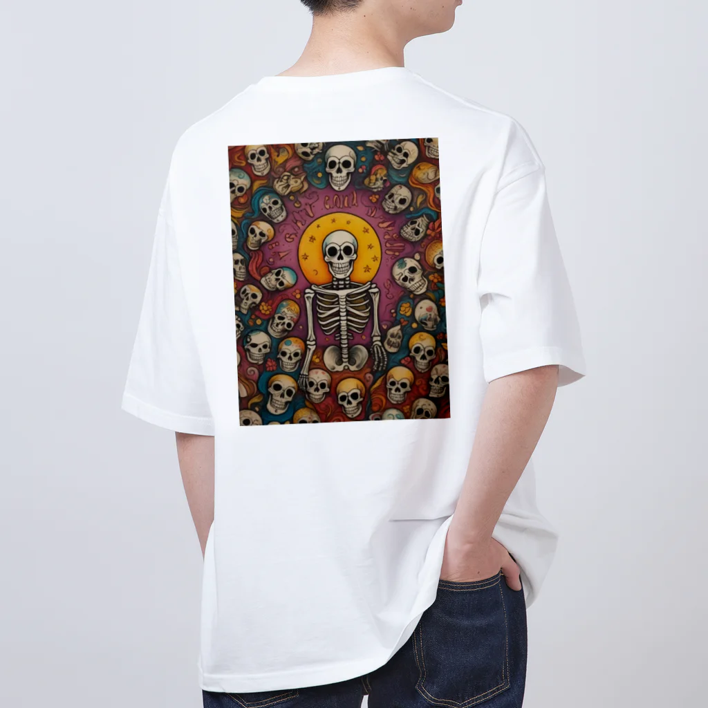 Skull sectionの月とドクロ オーバーサイズTシャツ