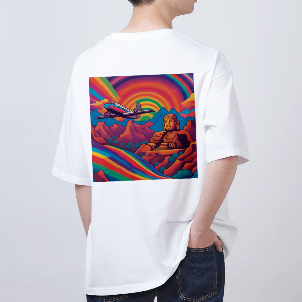 彩虎TigdolのPsychedelic history mix 3 オーバーサイズTシャツ