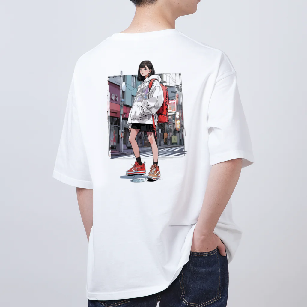 sports_musumeのバスケ女子 | 休日の街ぶら Oversized T-Shirt