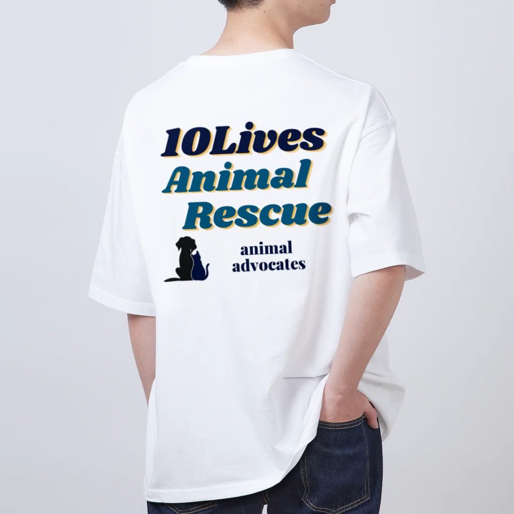 mihamaneko の美浜ねこロゴ白黒 Oversized T-Shirt