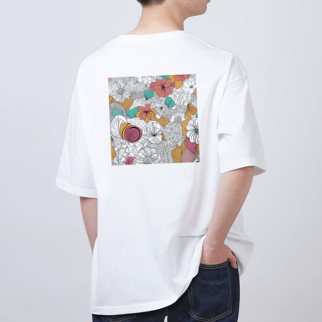 moko's merry shopのはなさき Oversized T-Shirt