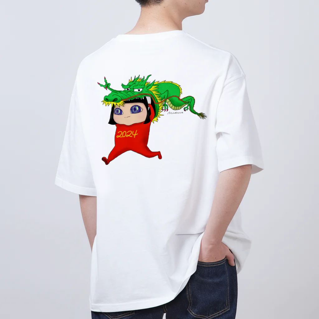 momo’s illustrationの今年こそ頑張る Oversized T-Shirt