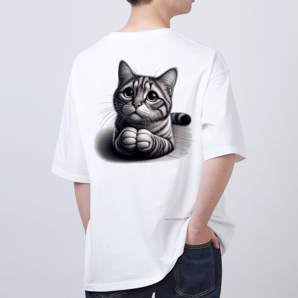 Amyaymのおねだり猫 オーバーサイズTシャツ