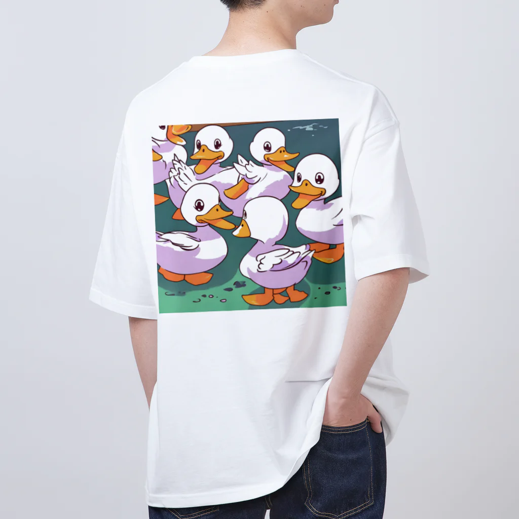 ナイトツリーショップのアヒル日和 オーバーサイズTシャツ