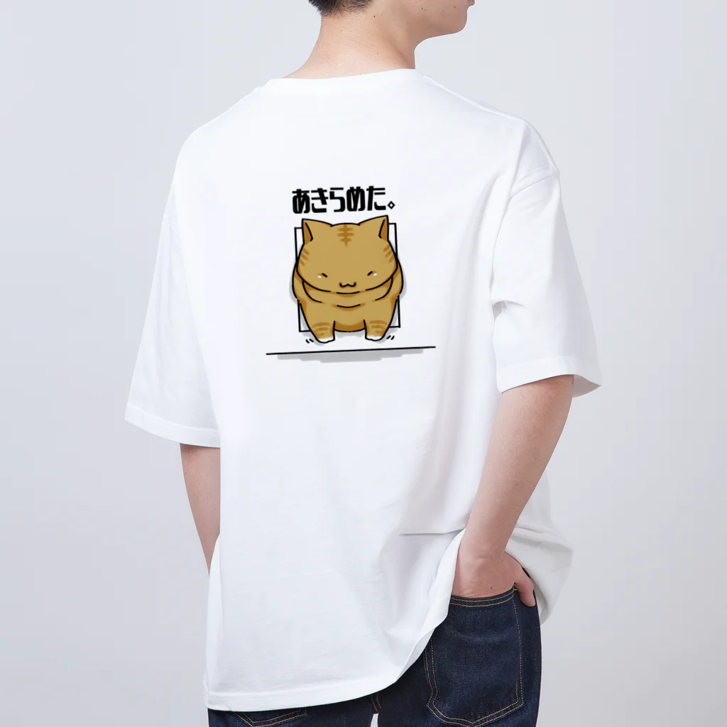 りんの小部屋のあきらめた茶トラくん オーバーサイズTシャツ