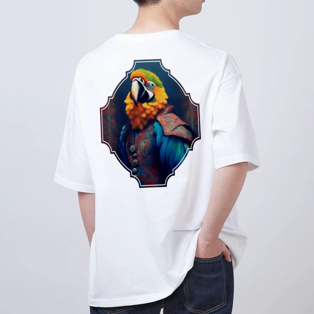 KYūのペイズリーオウム Oversized T-Shirt