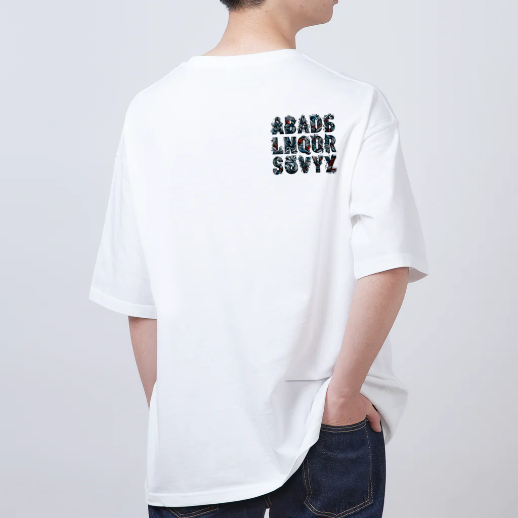 ajones-usaのアルファベットデザイン Oversized T-Shirt