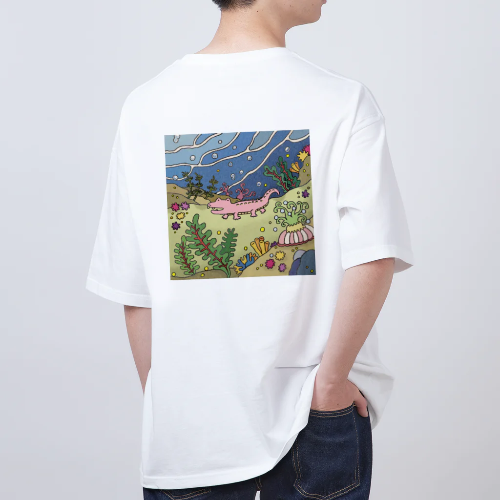 吉村のI ワニ海中探索 オーバーサイズTシャツ