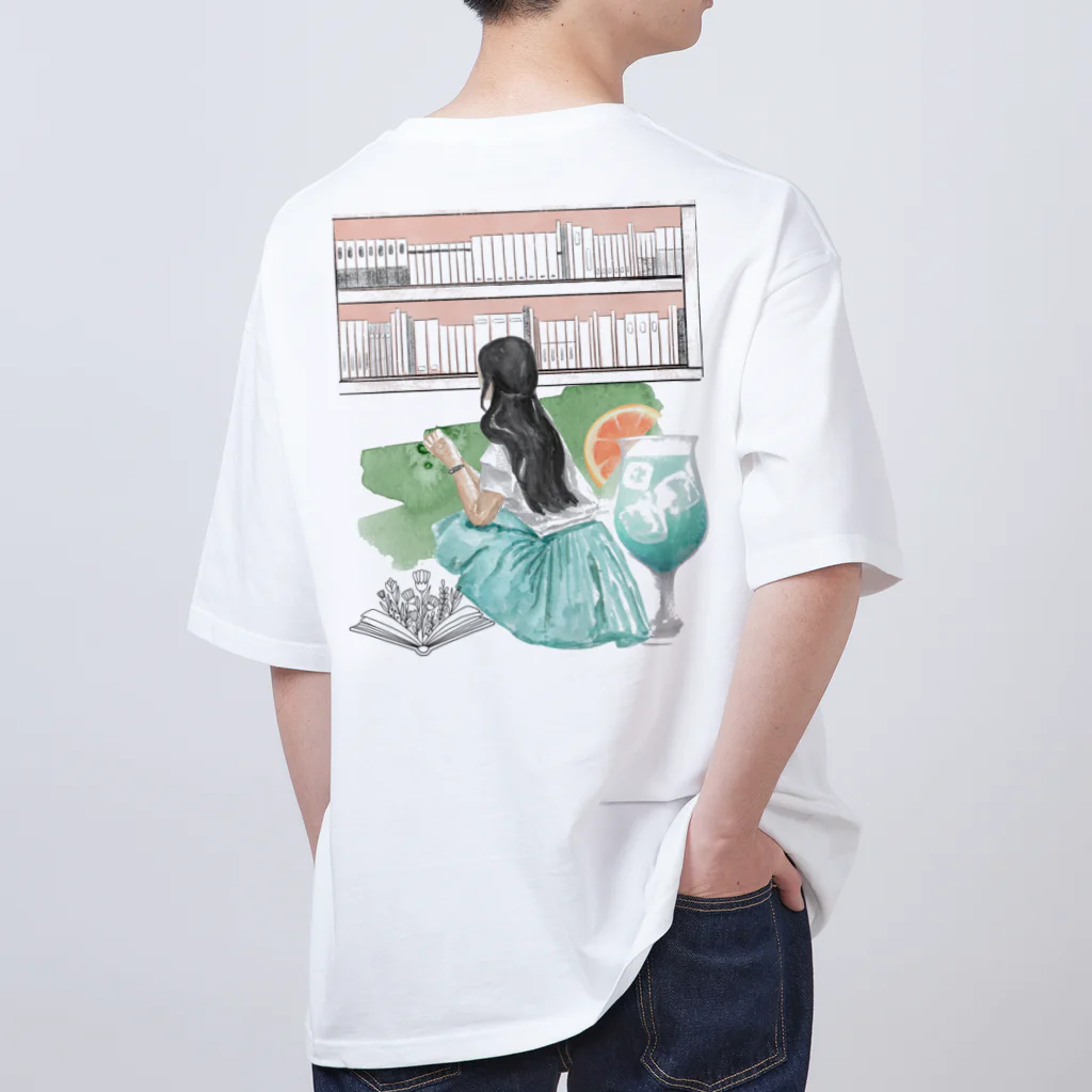 のんきな木の本と酒と女の子 Oversized T-Shirt