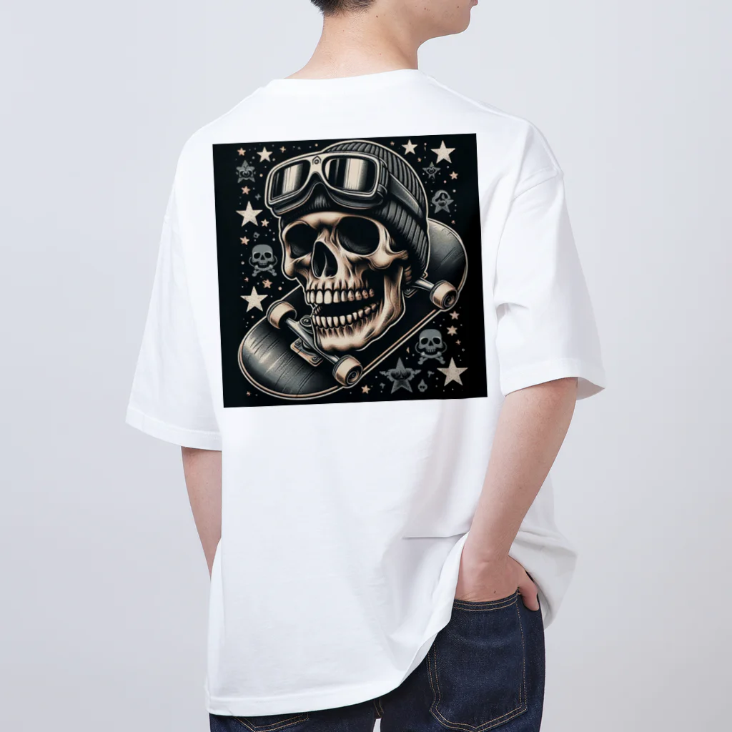 _Aloha_のskull オーバーサイズTシャツ