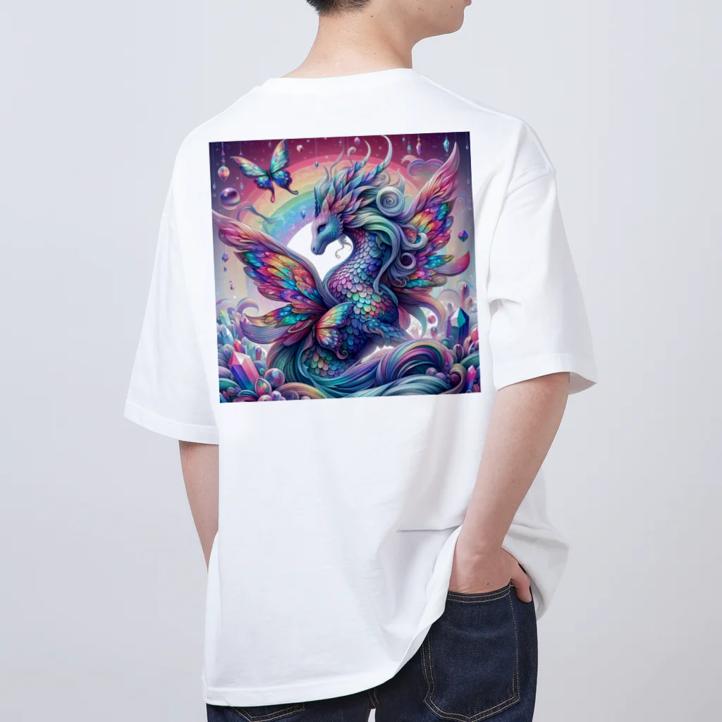 チロライショップのカラフル羽馬 Oversized T-Shirt