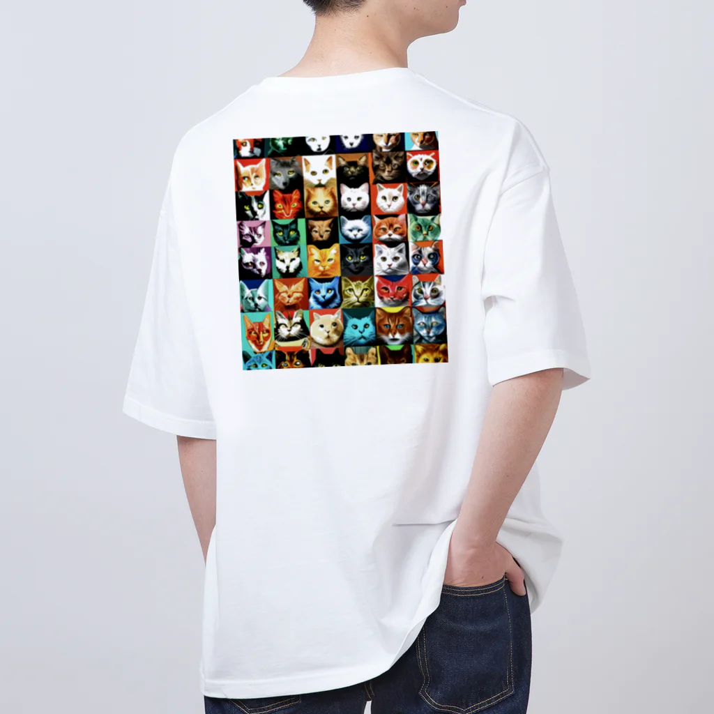 PAC (ポップアートキャット）のPAC (ポップアートキャット) オーバーサイズTシャツ