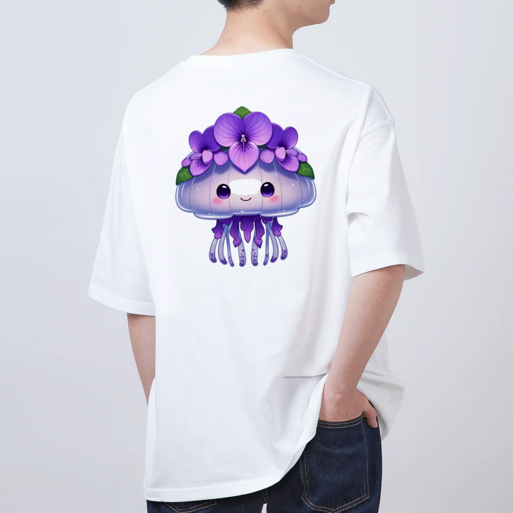 kimiyanの花くらげ　すみれちゃん2 オーバーサイズTシャツ