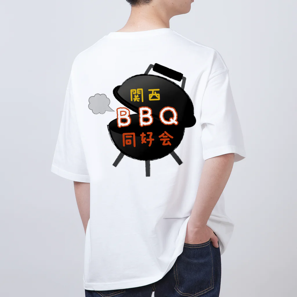 関西BBQ同好会公式の②【ロゴ】関西BBQ同好会（背景無し） Oversized T-Shirt