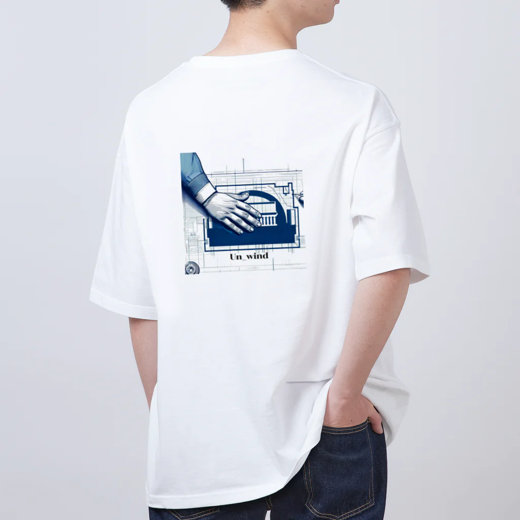 Un_windのロゴオーバーT オーバーサイズTシャツ