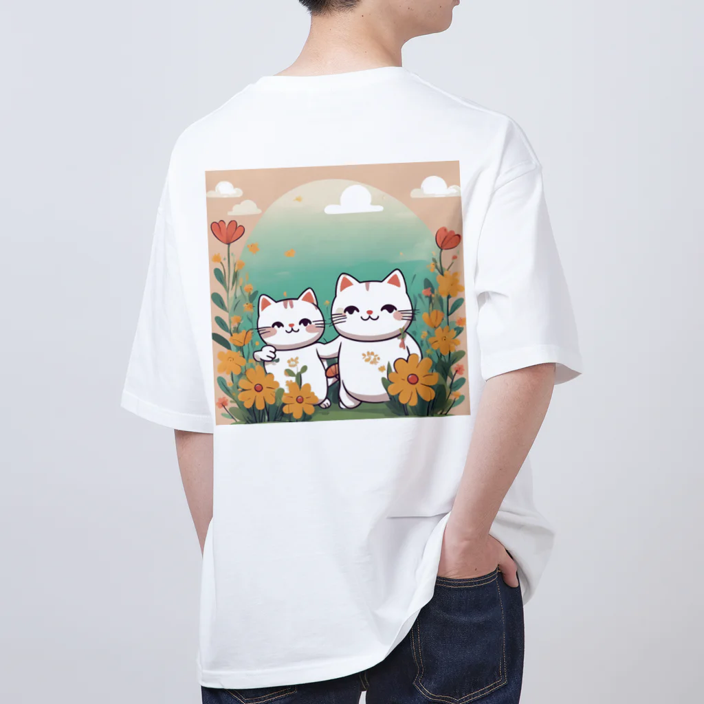 癒しの部屋🐾໒꒱のCutie cat❤︎ オーバーサイズTシャツ