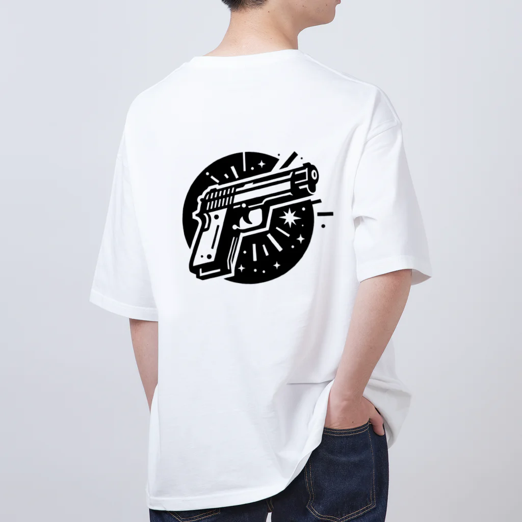 Yutaka_Hの銃ロゴTシャツ Oversized T-Shirt