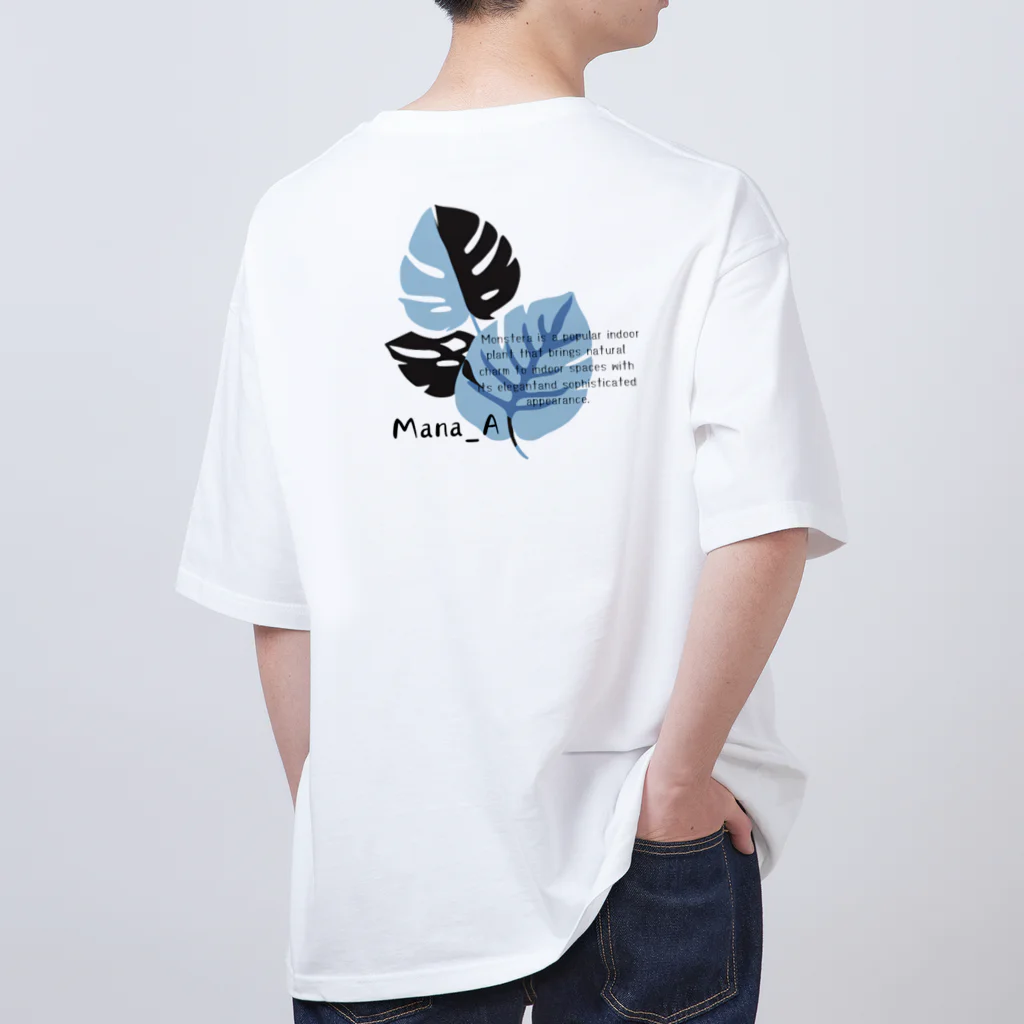 Mana AのカラフルMonstera オーバーサイズTシャツ