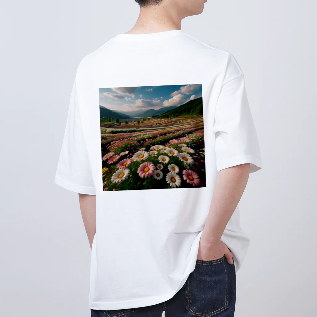 two_three_on_MINDのデイジーフラワー Oversized T-Shirt