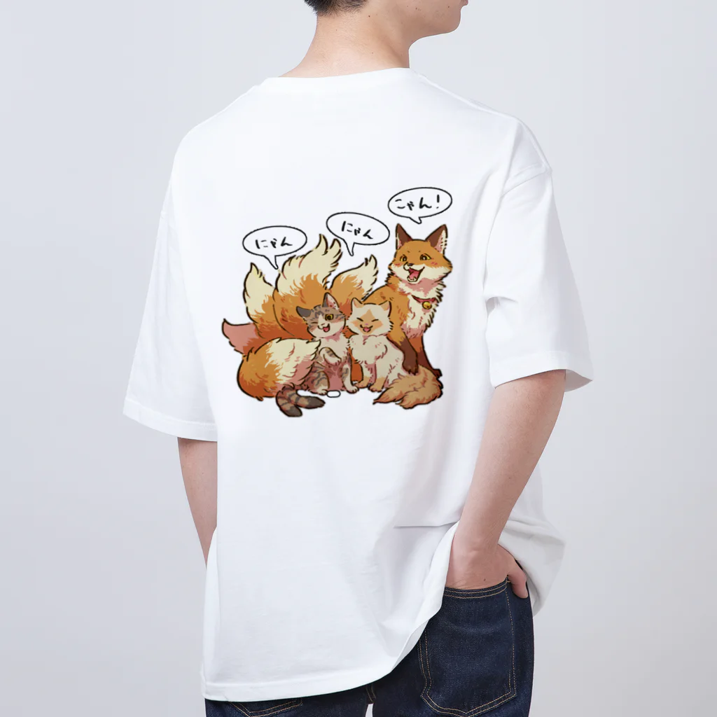 ココハス工房のにゃんにゃんこやん(妖怪ver) オーバーサイズTシャツ