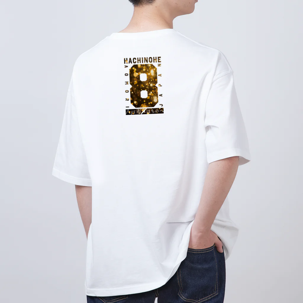 ケイティ企画の八戸ロゴ(ブラックゴールド) Oversized T-Shirt