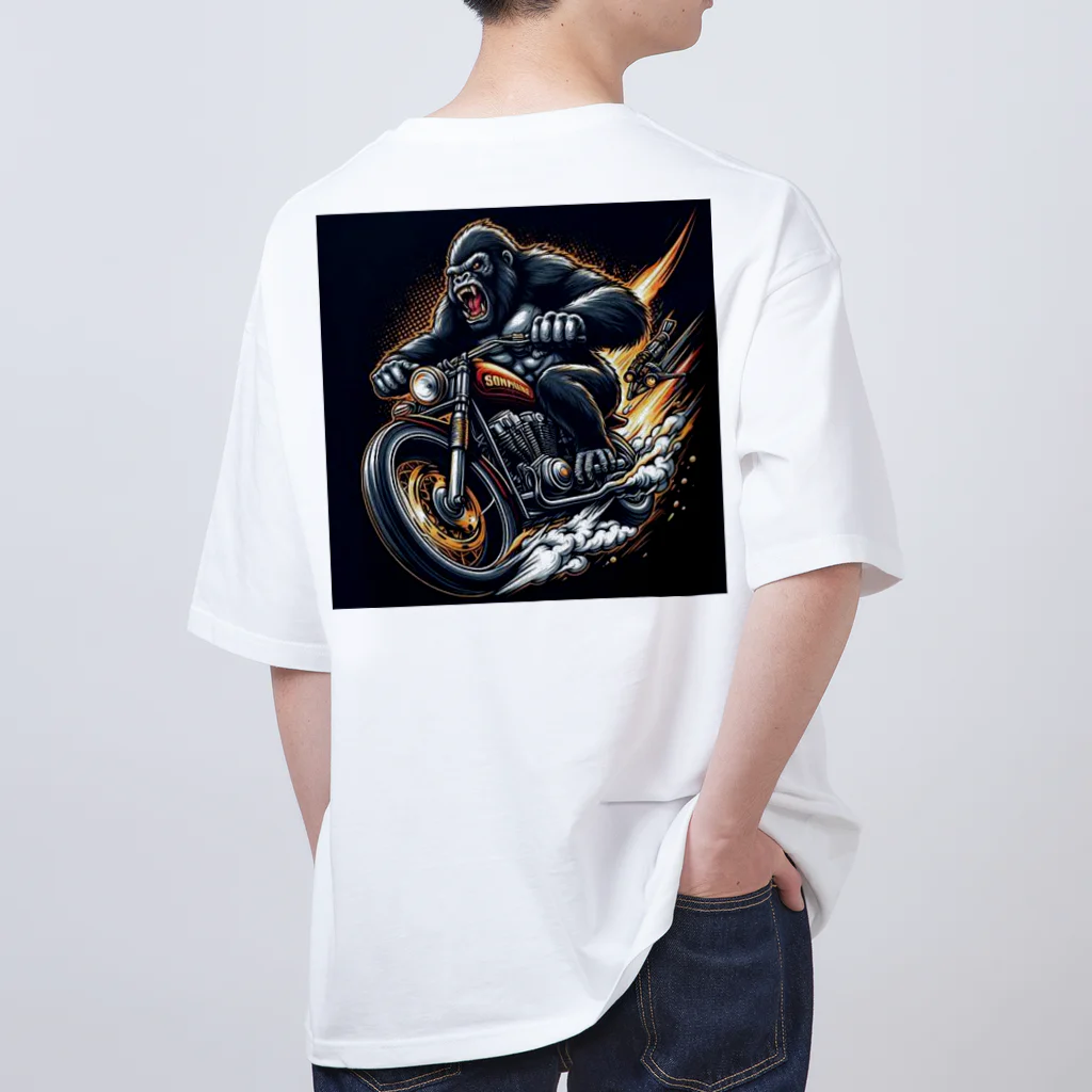 tetori91のバイクゴリラ オーバーサイズTシャツ