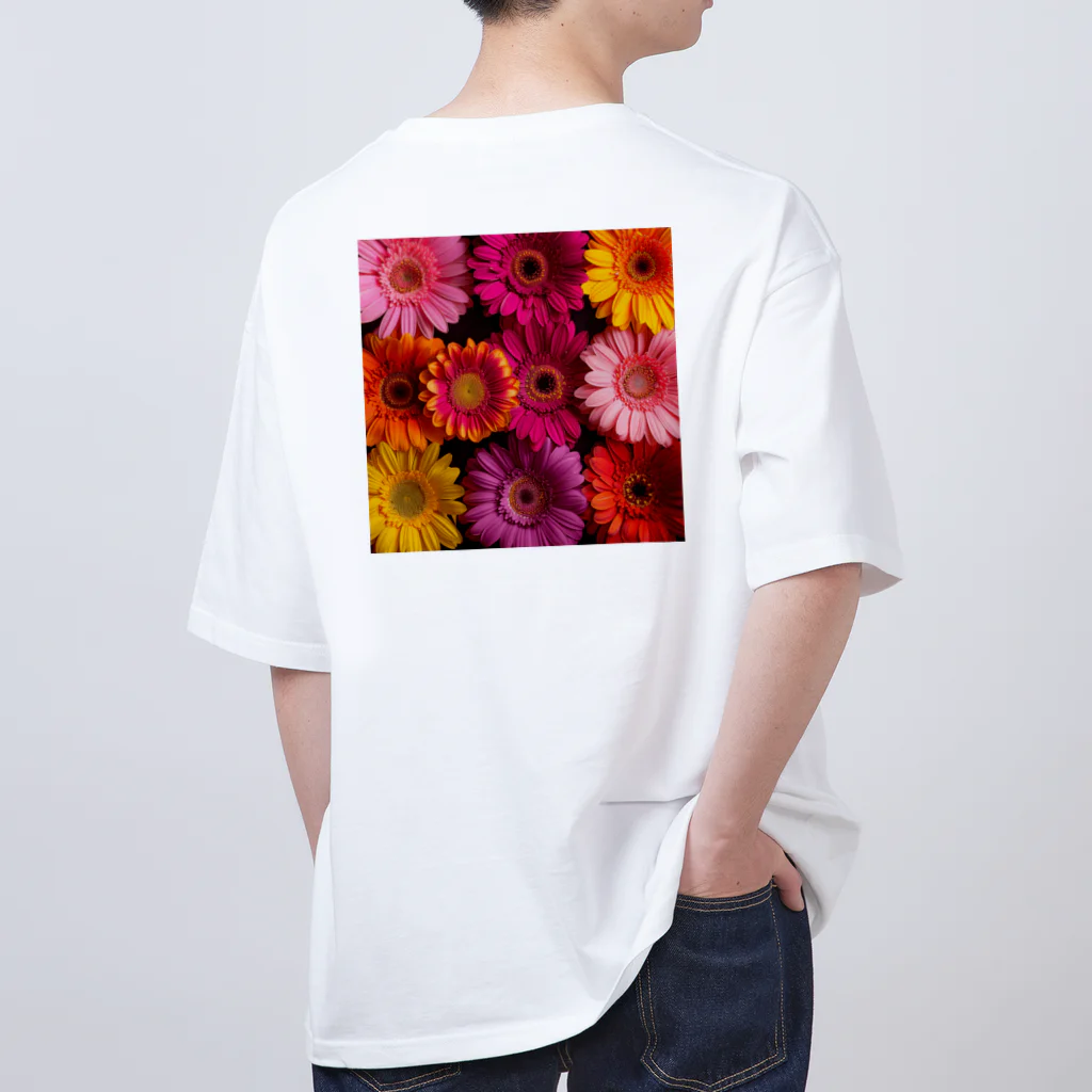 オンラインショップイエローリーフの色鮮やかな綺麗な花 オーバーサイズTシャツ