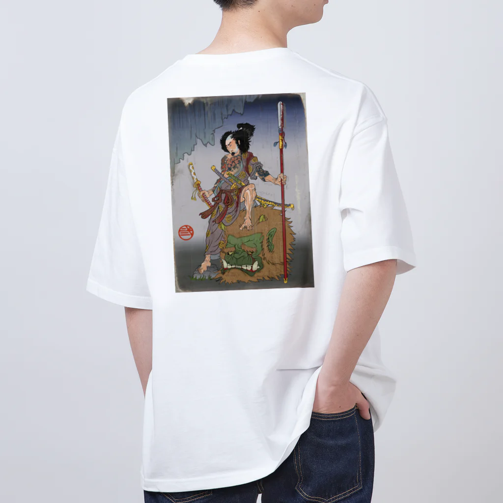 nidan-illustrationの"武者絵" Oversized T-Shirt