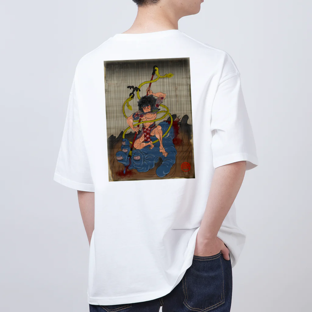 nidan-illustrationの"武者絵" 3-#2 Oversized T-Shirt