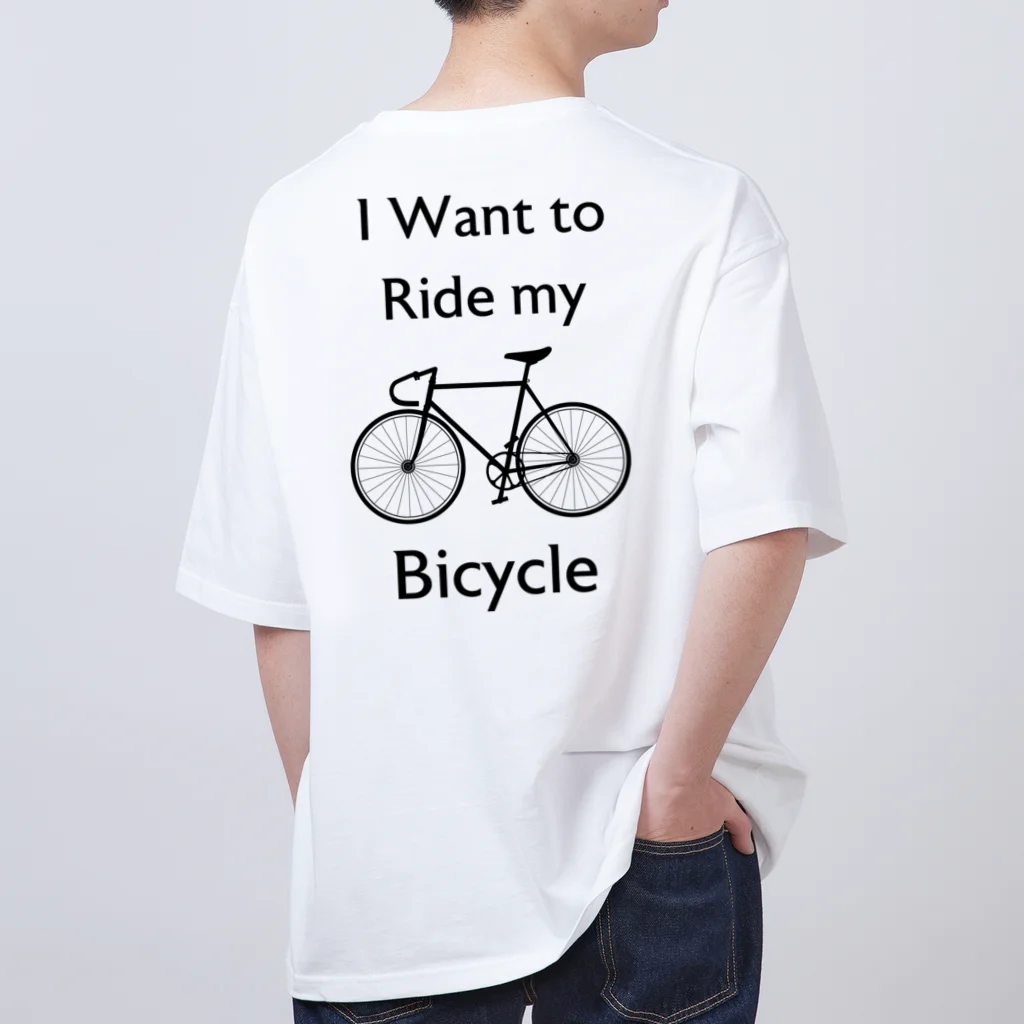 kg_shopの[★バック] I Want to Ride my Bicycle Oversized T-Shirt