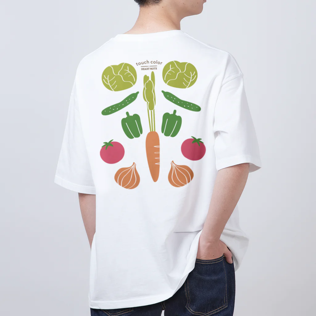 たっちからぁショップのなでなで野菜ナチュラル Oversized T-Shirt