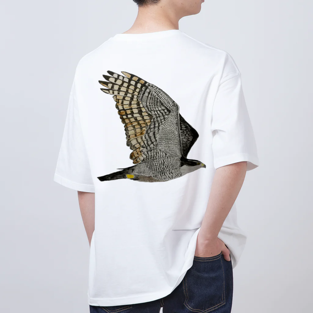 Coshi-Mild-Wildのオオタカ　飛ぶぞ🦅🪶 オーバーサイズTシャツ