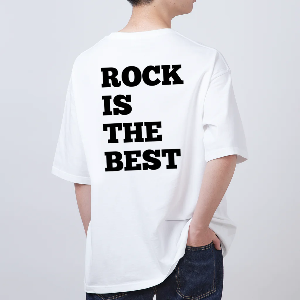 L&RのL&R  LIVE and ROCK  ROCK IS THE BEST 表裏デザイン オーバーサイズTシャツ