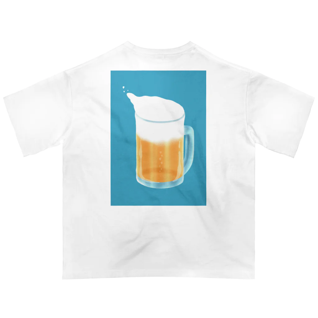 helloのビールが飲みたくなるTシャツ オーバーサイズTシャツ