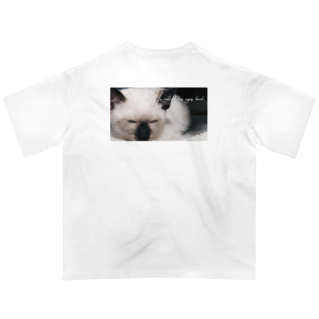 Burnt NEKOCHANのAngry kitten オーバーサイズTシャツ