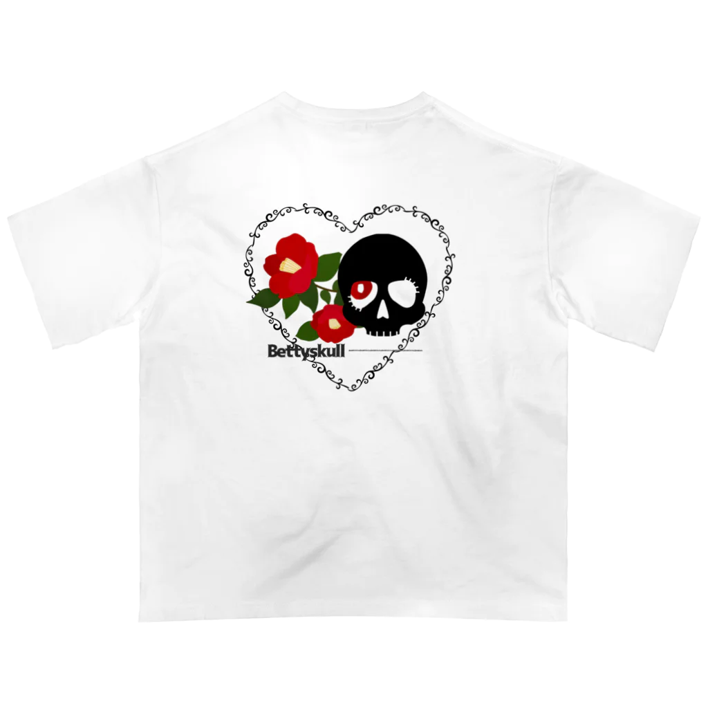 yuki-tsubakiのBetty skull 恋椿 Oversized T-Shirt