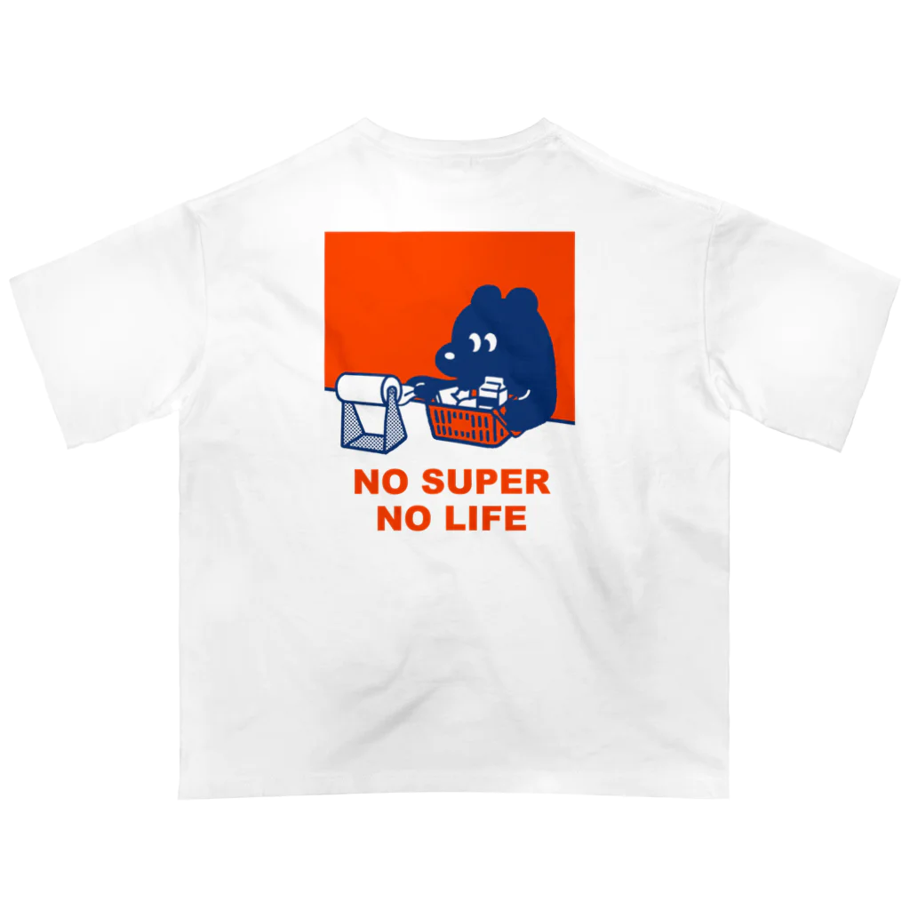 トマトマーケットのNO SUPER,NO LIFE(レッド) Oversized T-Shirt