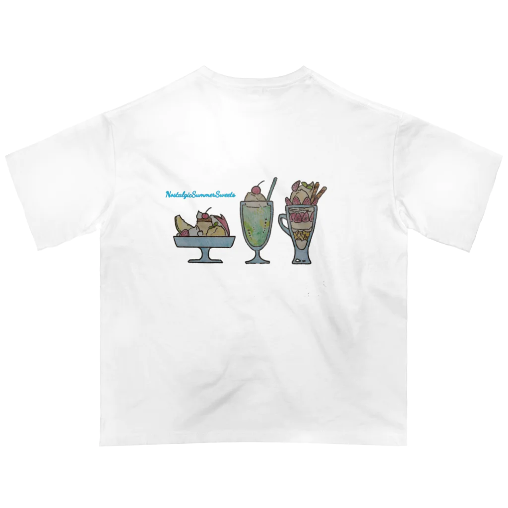 NANASHOPの懐かしい夏のスイーツ Oversized T-Shirt