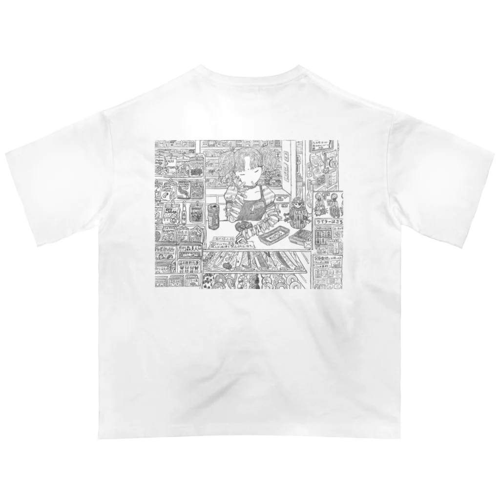 24時間シエスタのコンビニ Oversized T-Shirt