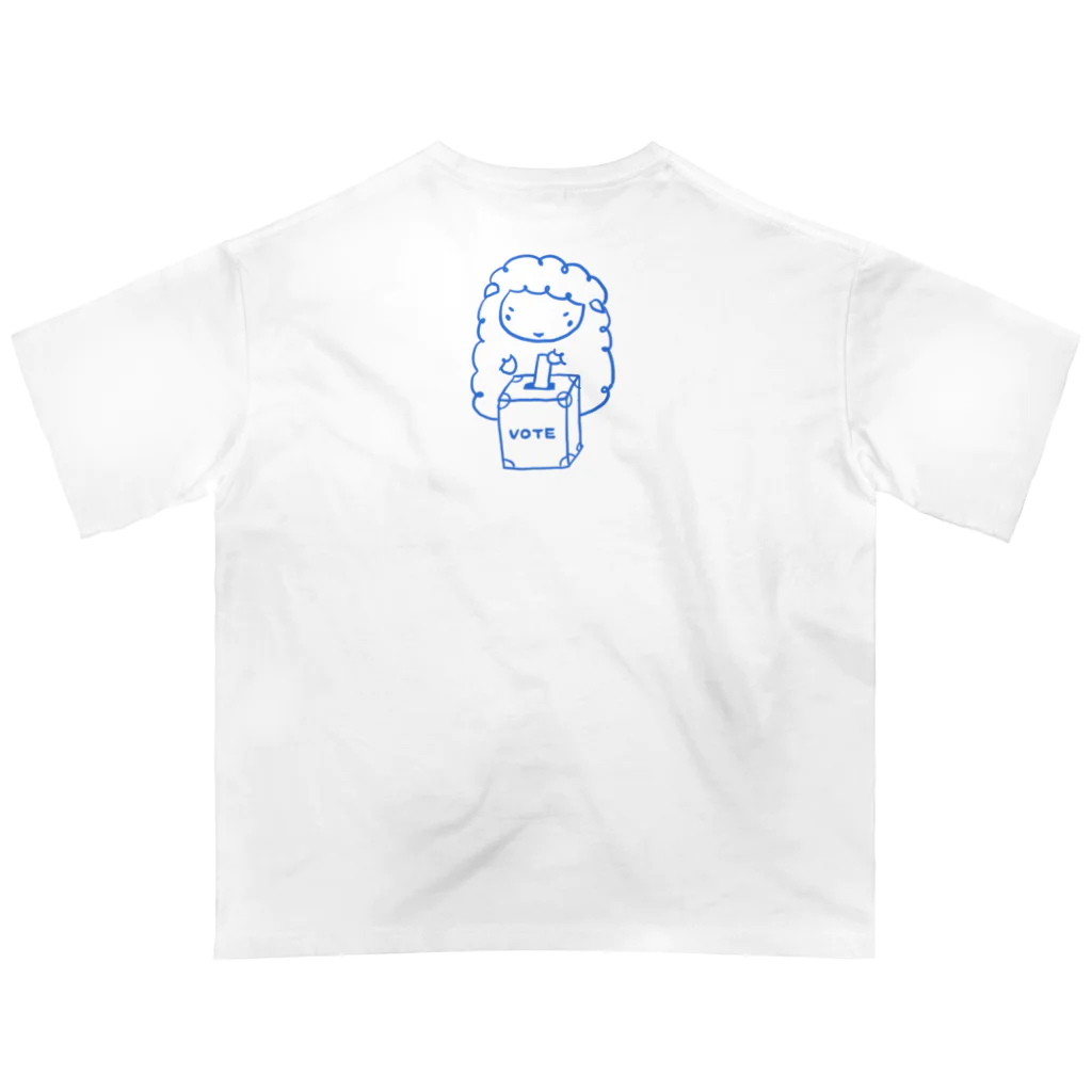 よしず・すだれの投票ヒツジ Oversized T-Shirt